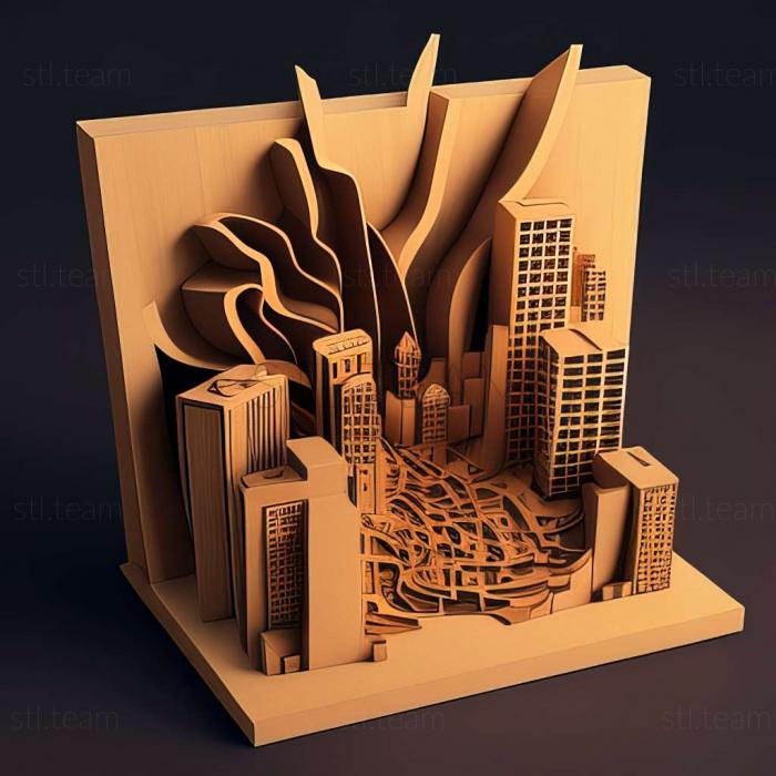 3D модель Игра VCB «Почему город» (STL)
